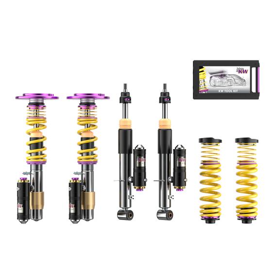 KW 39771294 Porsche Cayman Variant 4 Clubsport Coilover Kit - With EDC Delete