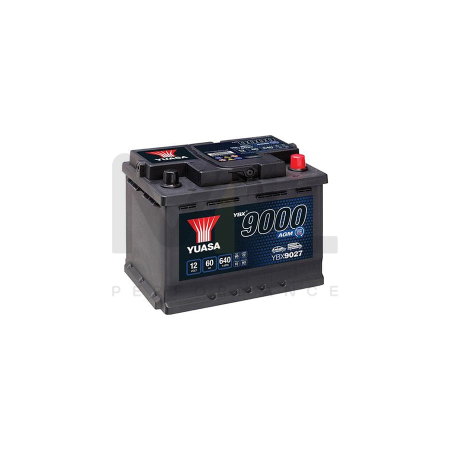 Yuasa YBX9027 12v 60Ah AGM Start Stop Plus Battery | ML Performance EU Car Parts