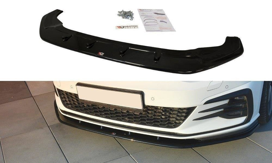 Maxton Design VW-GO-7F-GTI-FD1T Front Splitter V.1 Volkswagen Golf GTI MK7.5 | ML Performance EU Car Parts