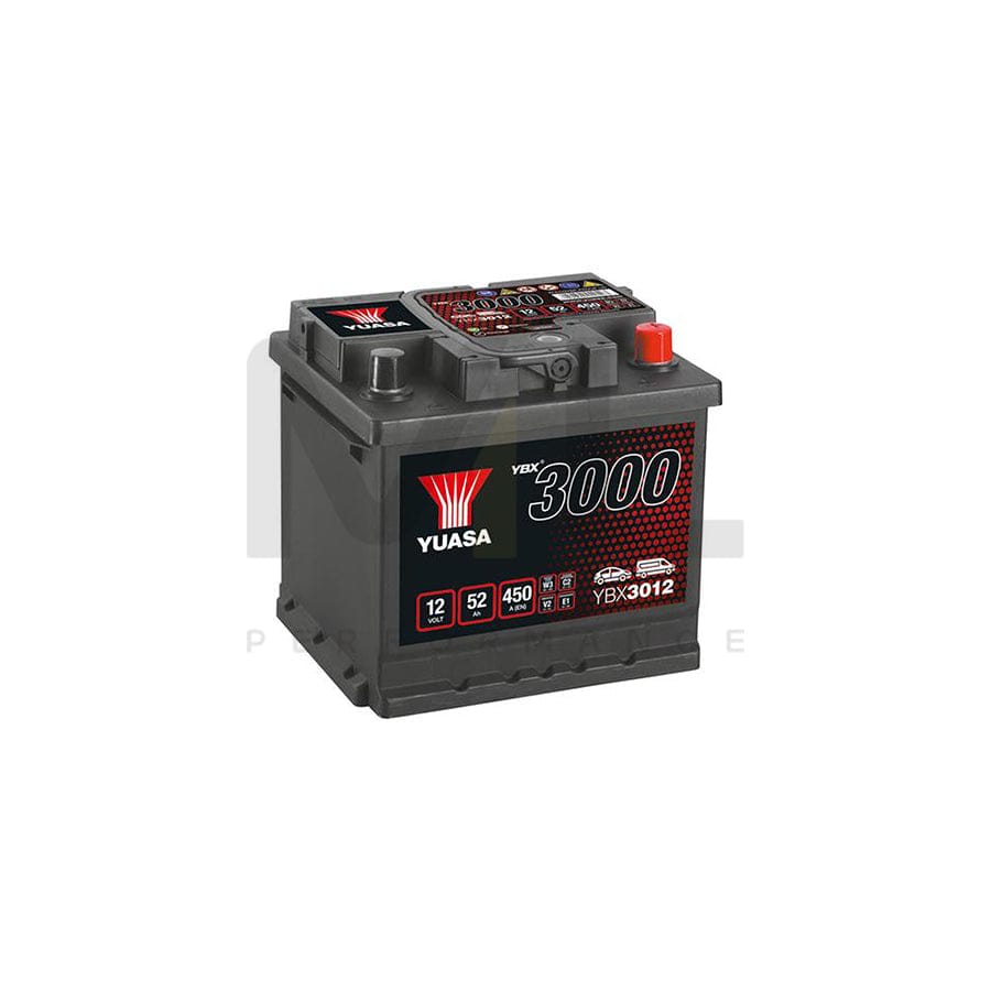 Yuasa YBX3012 12v 52Ah SMF Battery | ML Performance EU Car Parts