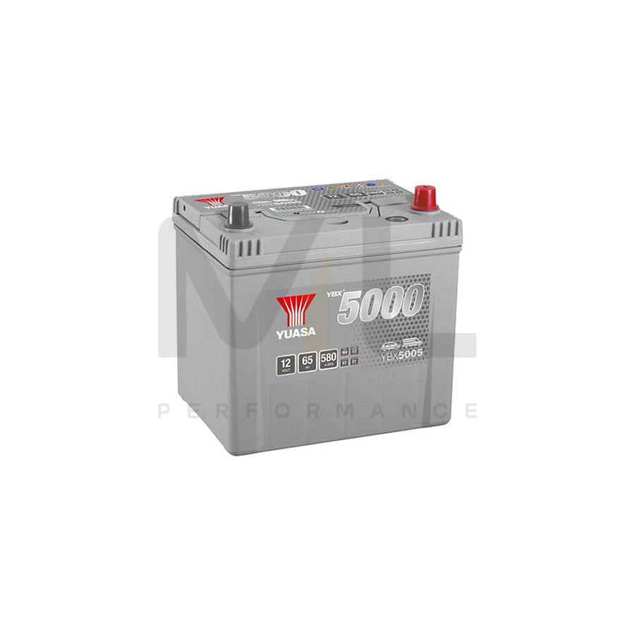 Yuasa YBX5005 12v 65Ah Silver High Performance SMF Battery | ML Performance EU Car Parts