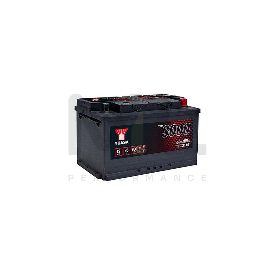 Yuasa YBX3115 12v 85Ah SMF Battery | ML Performance EU Car Parts