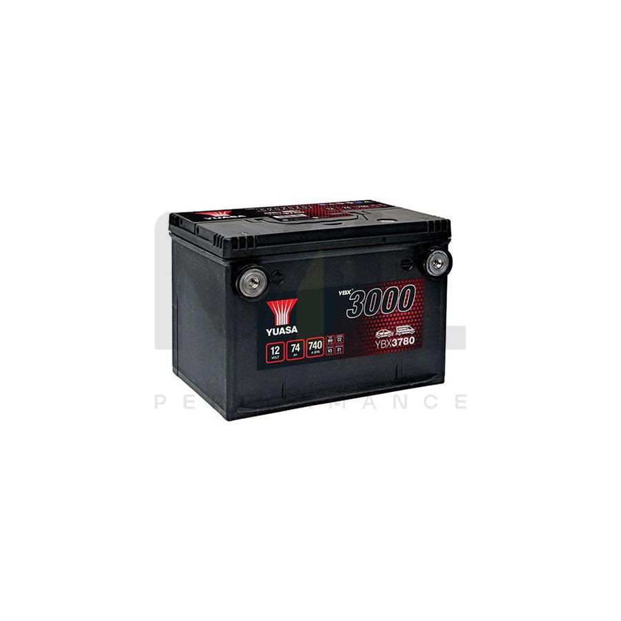 Yuasa YBX3780 12v 74Ah SMF Battery | ML Performance EU Car Parts