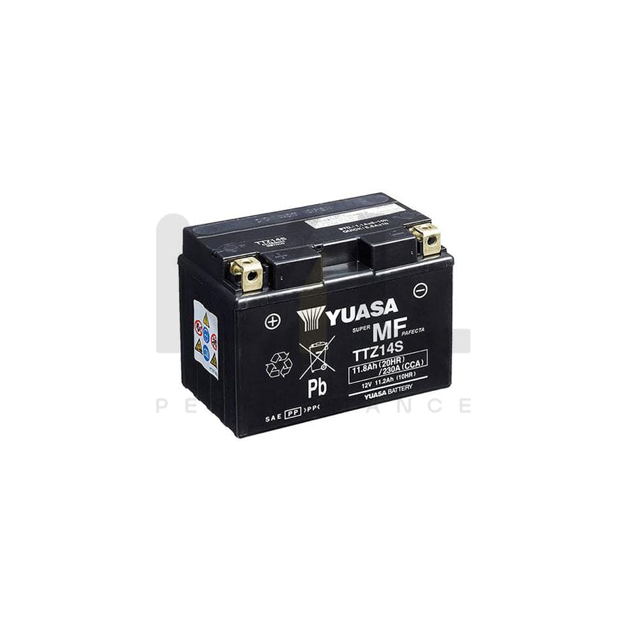 Yuasa TTZ14 12v VRLA Motorbike & Motorcycle Battery | ML Performance EU Car Parts