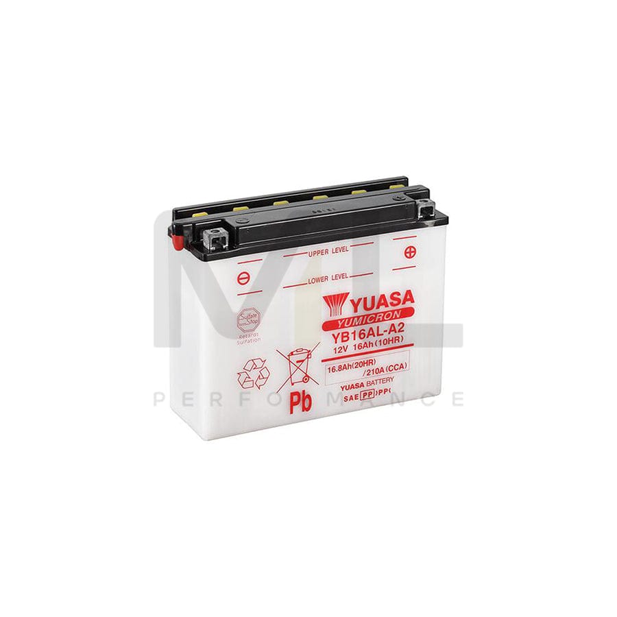 Yuasa YB16AL-A2 12v Motorbike & Motorcycle Battery | ML Performance EU Car Parts