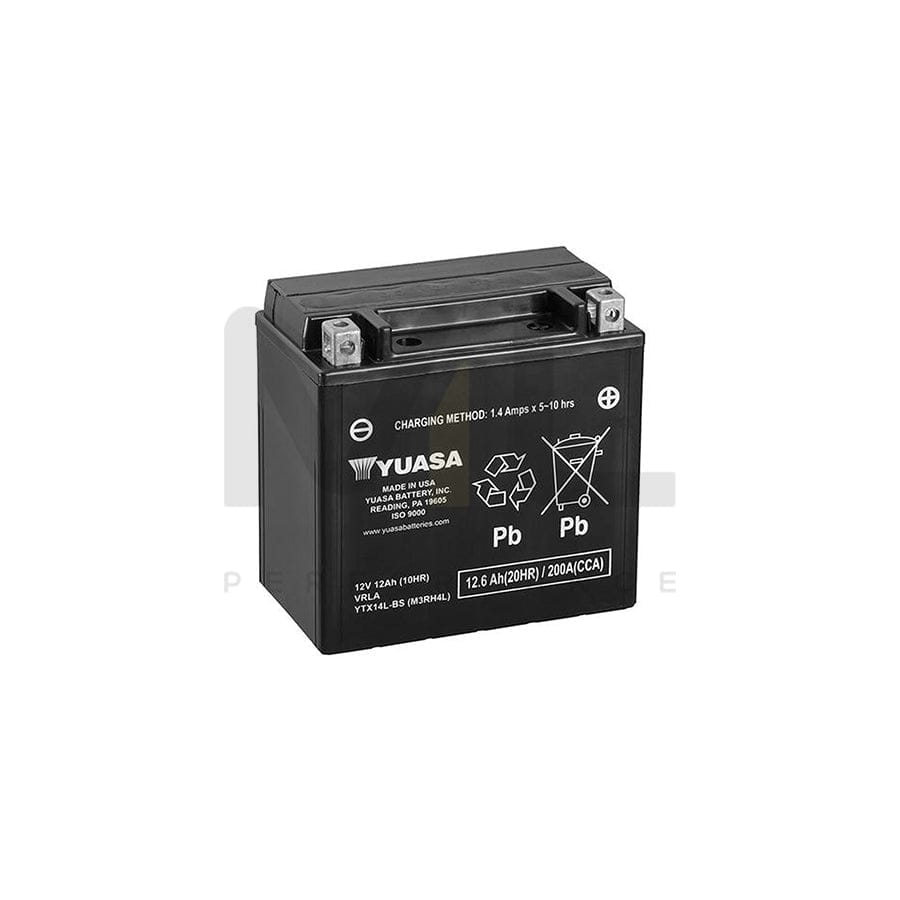 Yuasa YTX14L-BS 12v VRLA Motorbike Battery | ML Performance EU Car Parts