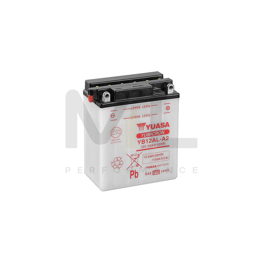 Yuasa YB12AL-A2 12v Motorbike & Motorcycle Battery | ML Performance EU Car Parts