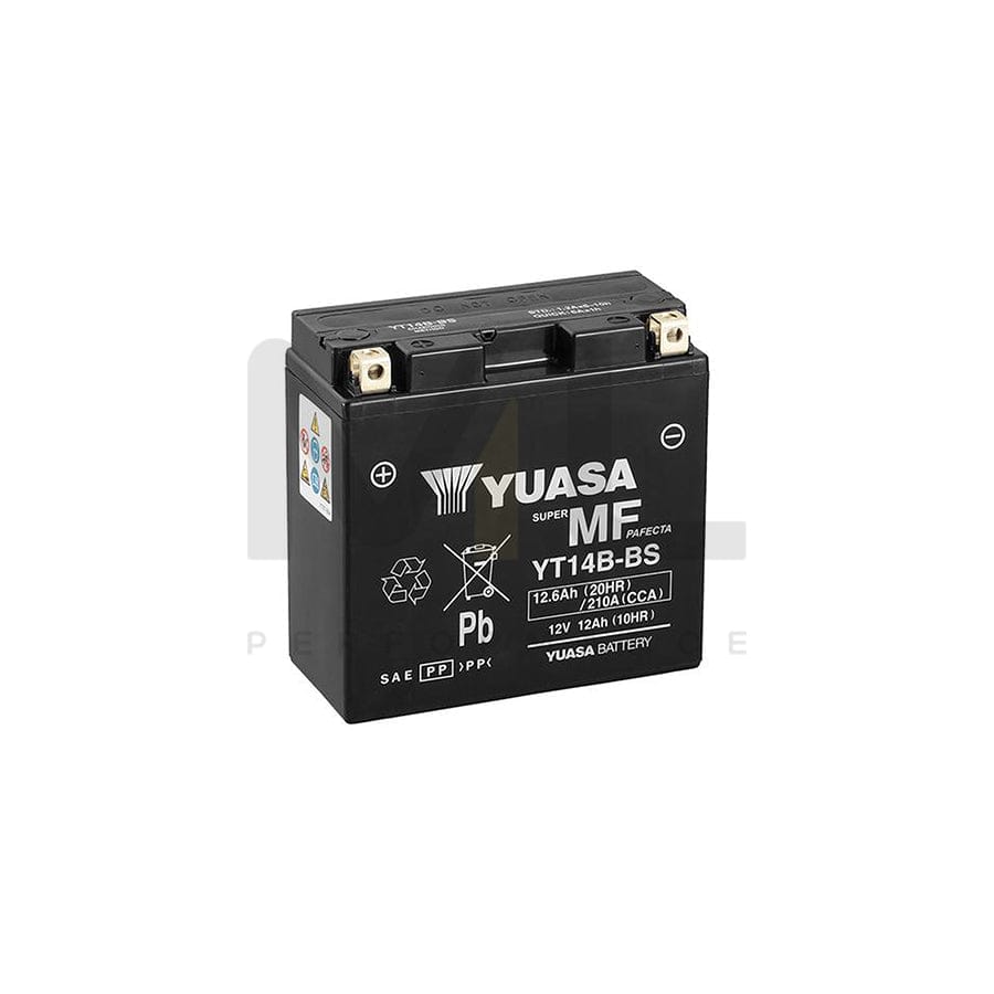 Yuasa YT14B-BS 12v VRLA Motorbike & Motorcycle Battery | ML Performance EU Car Parts