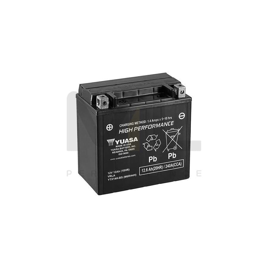 Yuasa YTX14H-BS 12v VRLA Motorbike Battery | ML Performance EU Car Parts