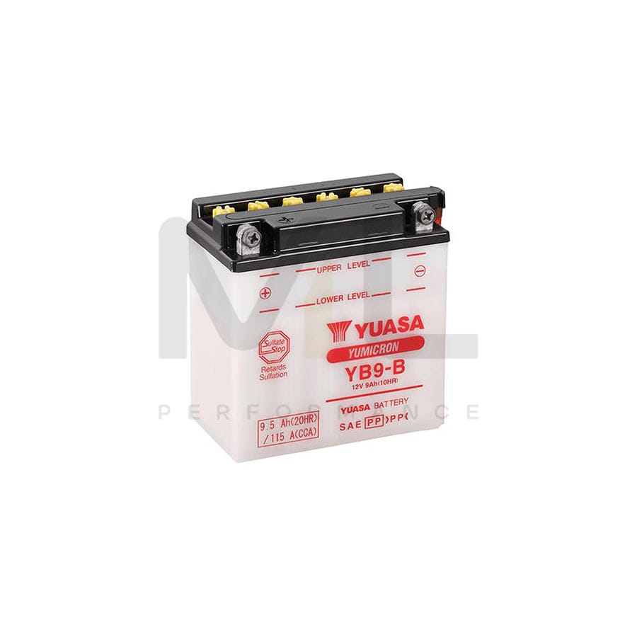 Yuasa YB9-B 12v Motorbike & Motorcycle Battery | ML Performance EU Car Parts