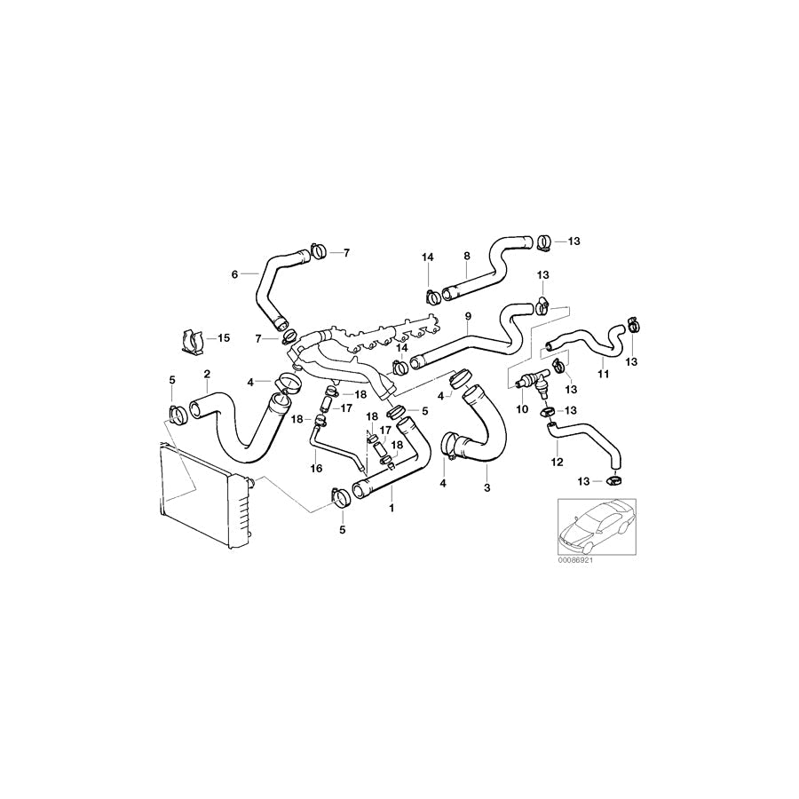 Genuine BMW 11531315293 E34 Hose (Inc. M5 3.8, M5 3.6 & M5) | ML Performance EU Car Parts