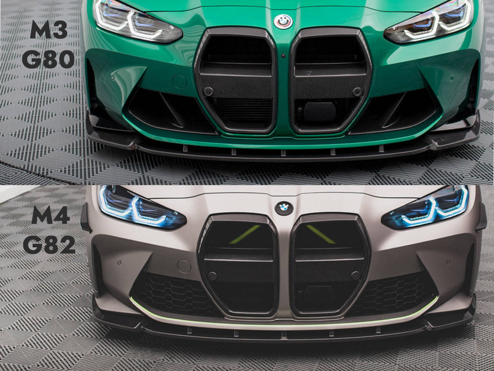 CARBON FIBER FRONT SPLITTER V.1 BMW M4 G82 / M3 G80 | ML Performance Car Parts