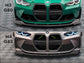 CARBON FIBER FRONT SPLITTER V.2 BMW M4 G82 / M3 G80 | ML Performance Car Parts