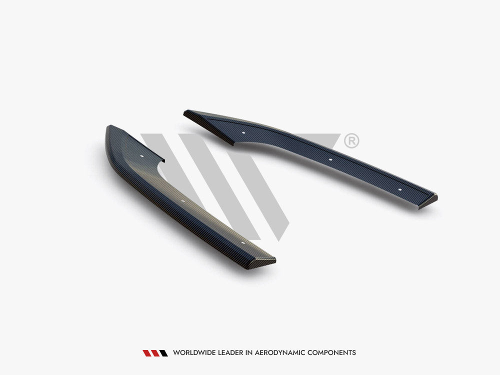 CARBON FIBER REAR SIDE SPLITTERS AUDI RS3 SEDAN 8Y | ML Performance Car Parts