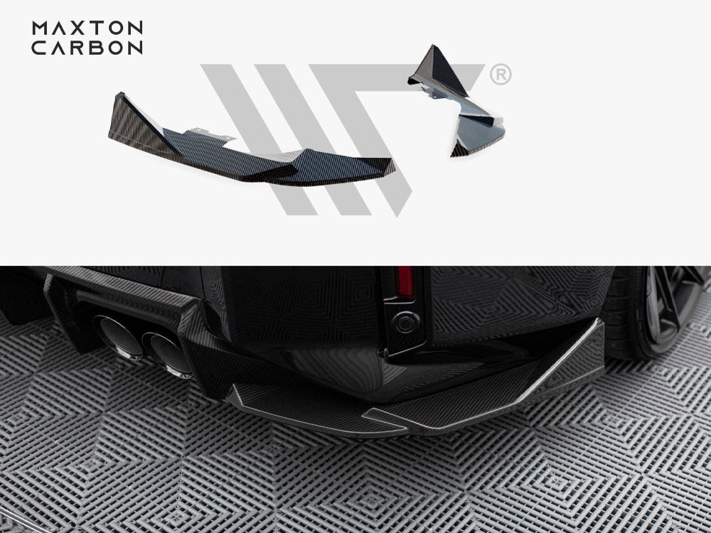 CARBON FIBER REAR SIDE SPLITTERS BMW M2 G87 | ML Performance Car Parts