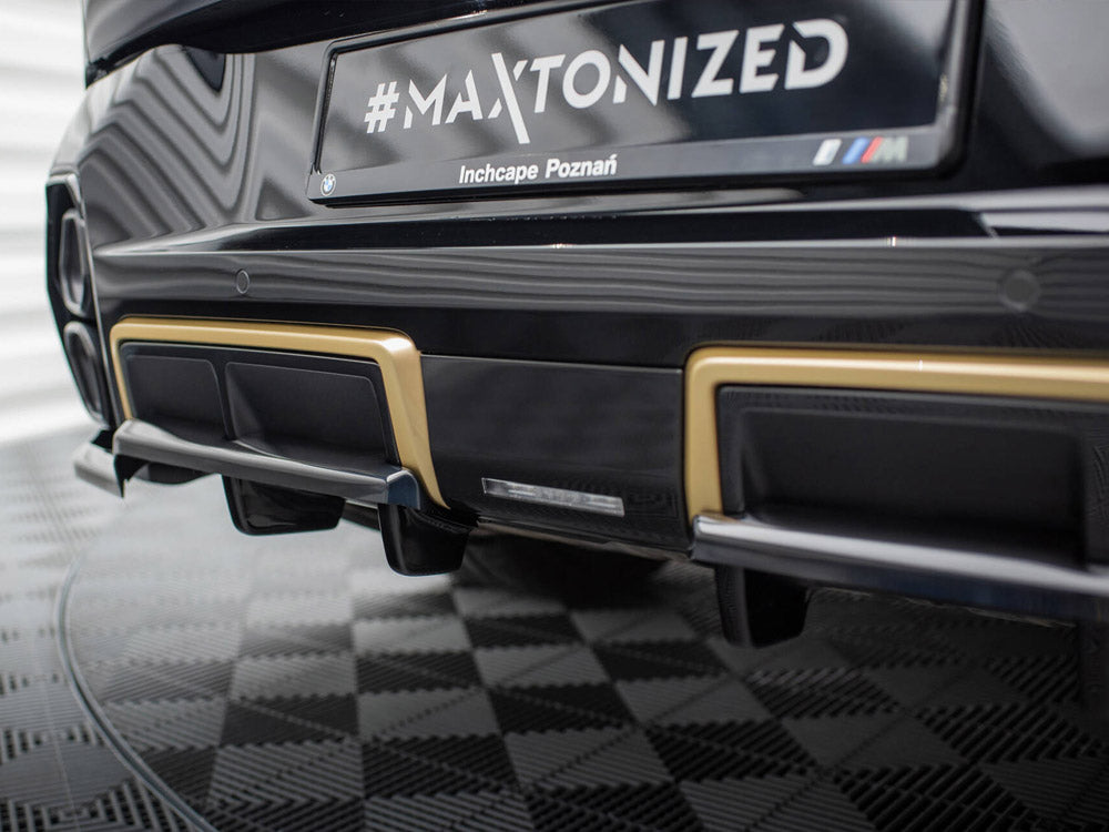 Maxton Design BMW XM G09 Central Rear Splitter (Vertical Bars)