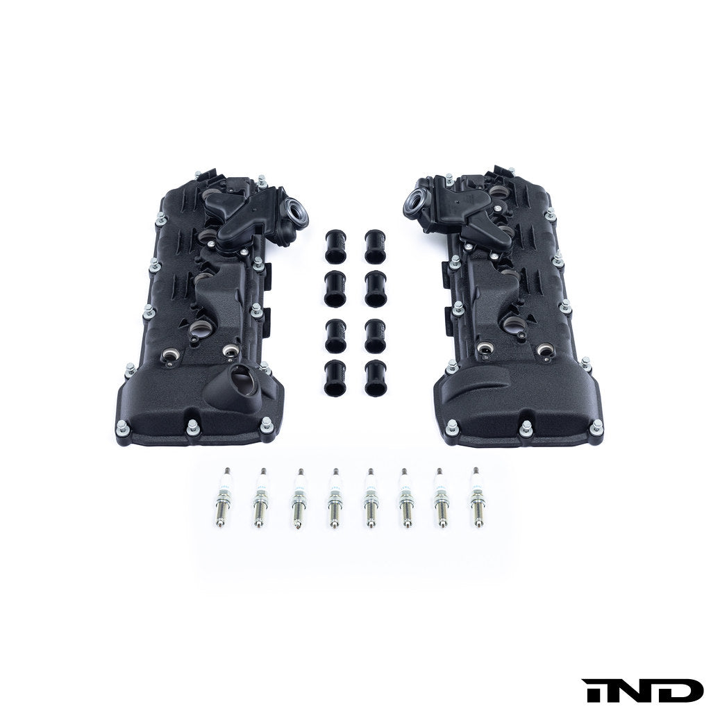 IND E9X M3 (S65) Powder Coated Valve Cover Set with Service Kit