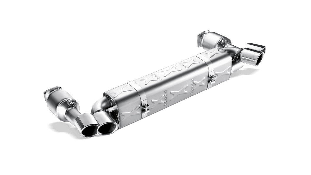 Akrapovič Porsche 997 911 Turbo Slip-On Line Titanium Exhaust System With 100 cpsi Cats - ML Performance EU