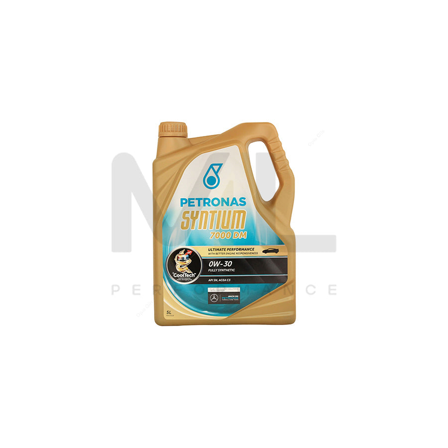 PETRONAS Syntium 7000 DM 0W-30 Fully Synthetic Car Engine Oil 5l | Engine Oil | ML Car Parts UK | ML Performance