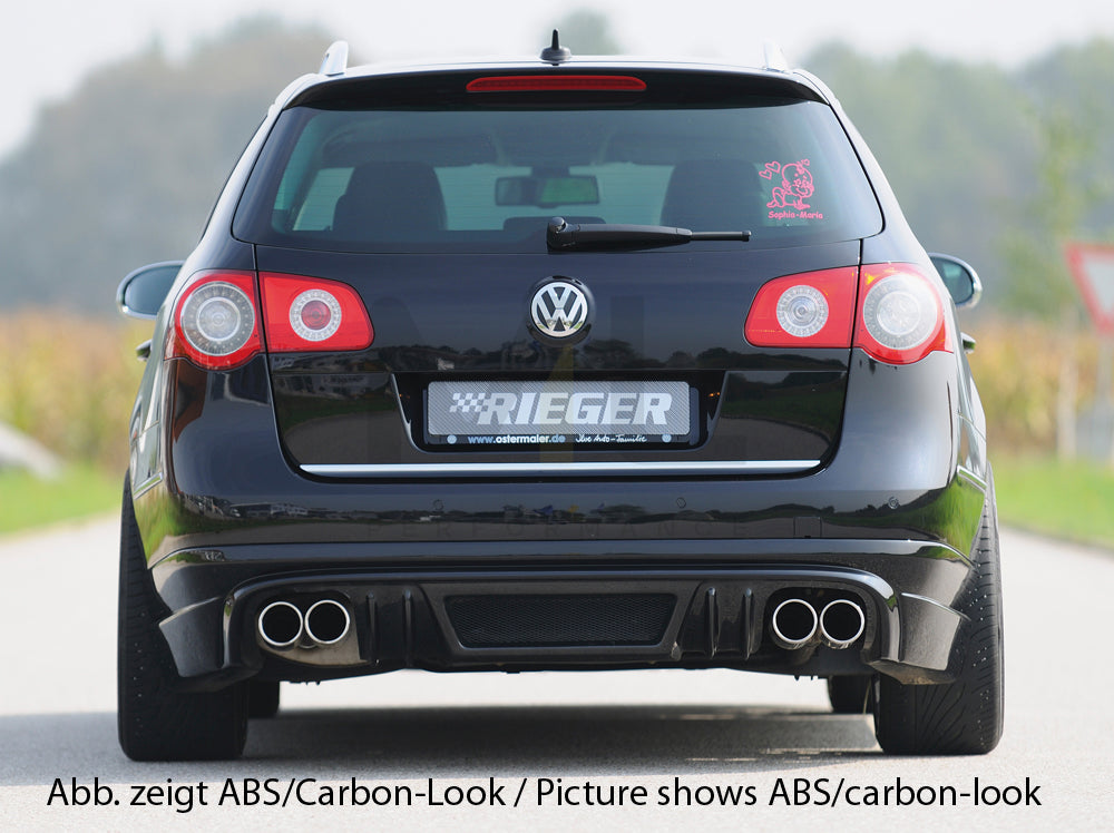 Rieger 00024079 VW 3C Passat Rear Diffuser 4 | ML Performance EU Car Parts