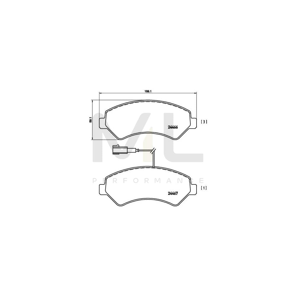 Brembo P 61 094 Brake Pad Set | ML Performance Car Parts