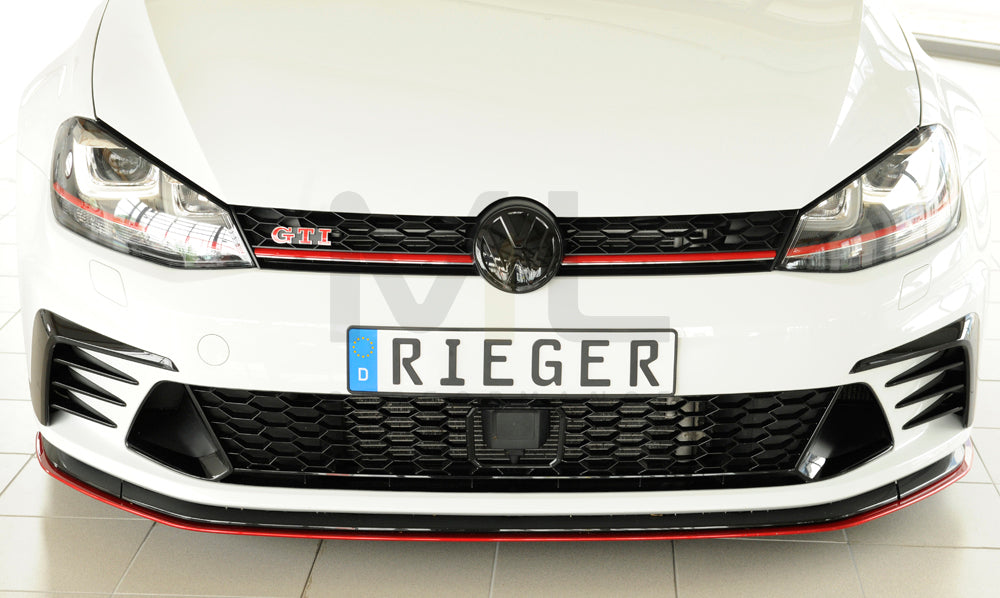 Rieger 00059574 VW Mk7 Golf GTI Clubsport Front Splitter 9 | ML Performance EU Car Parts