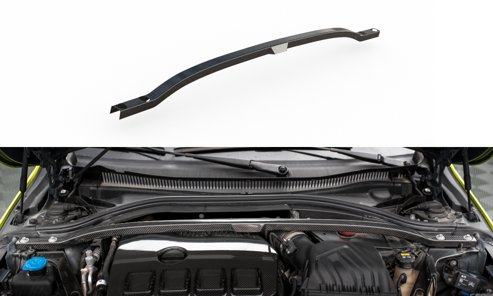 MAXTON DESIGN CF-BM-1-40-M-SB1-245-P CARBON FIBER STRUT BAR COVER BMW 1 F40 M135I | ML Performance