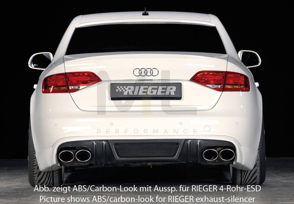 Rieger 00055530 Audi B8 B81 S4 Rear Diffuser 5 | ML Performance EU Car Parts