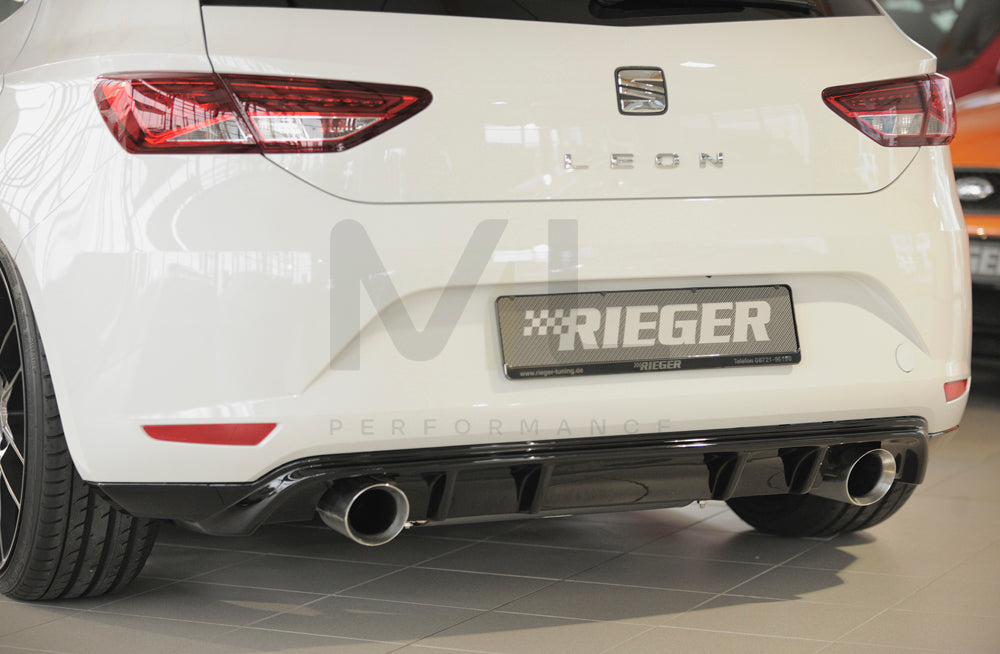 Rieger 00088090 SEAT 5F Leon Rear Diffuser 1 | ML Performance EU Car Parts