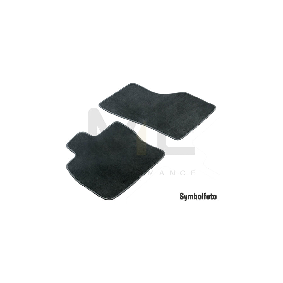 WALSER Tailored 80755 Floor mat set for VW TRANSPORTER Textile, Front, Quantity: 2, Black | ML Performance Car Parts