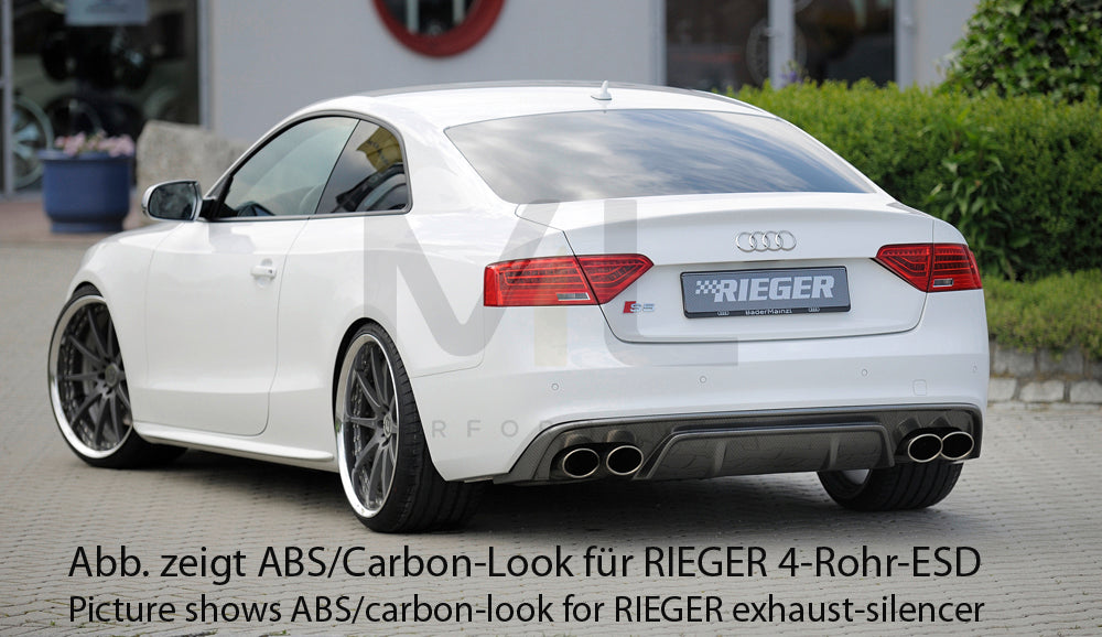 Rieger 00088036 Audi B8 B81 A5 Rear Diffuser 2 | ML Performance EU Car Parts