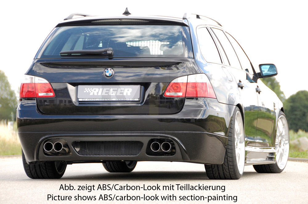 Rieger 00099563 BMW 5 Series E61 Rear Diffuser 2 | ML Performance EU Car Parts