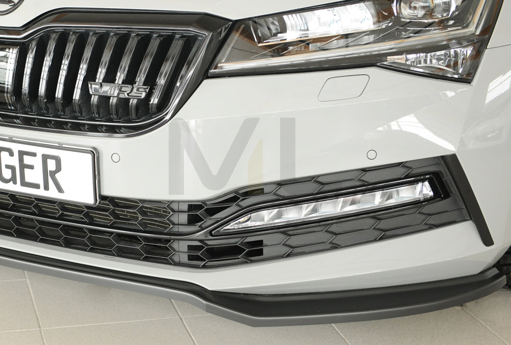 Rieger 00079047 Skoda 3T 3V Superb III Front Splitter 4 | ML Performance EU Car Parts