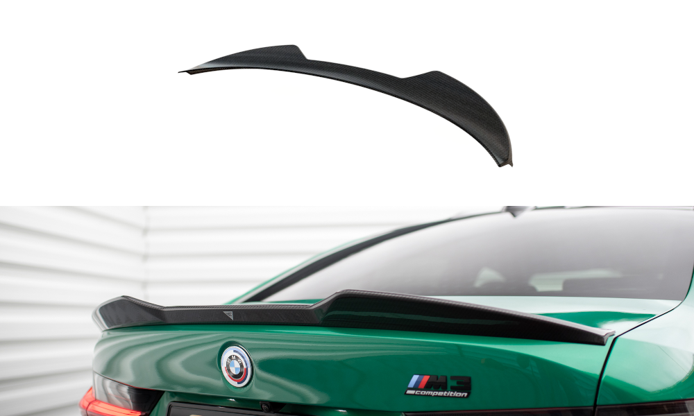 MAXTON DESIGN CF-BM-3-G80-M-H1-245-P CARBON FIBER TAILGATE SPOILER BMW M3 G80 | ML Performance