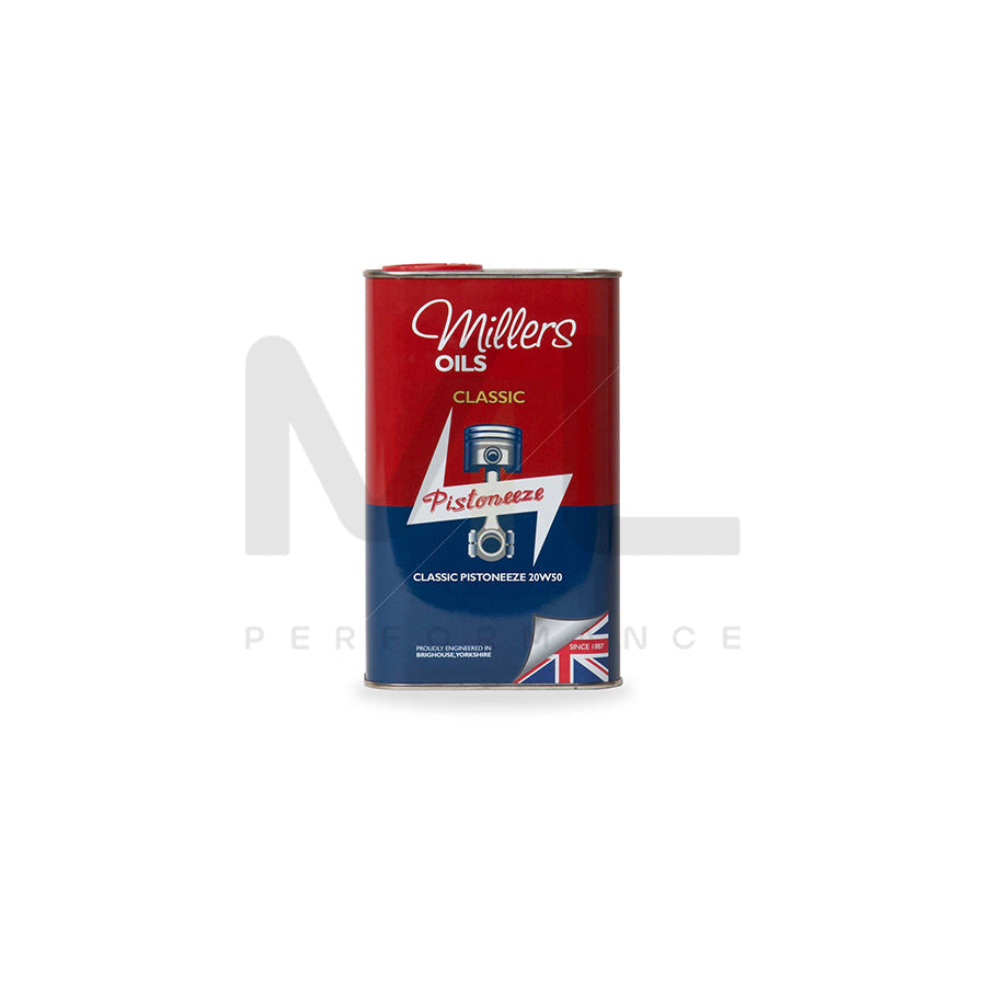 Millers Oils Classic Pistoneeze 20W-50 Mineral Engine Oil 1l | Engine Oil | ML Car Parts UK | ML Performance