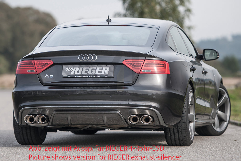 Rieger 00099223 Audi B8 B81 S5 Rear Diffuser 2 | ML Performance EU Car Parts