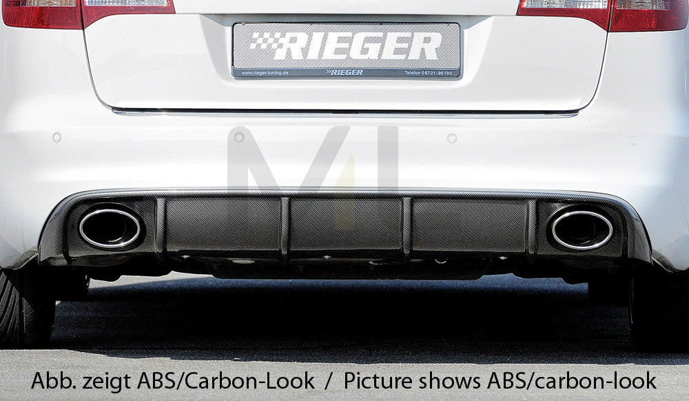 Rieger 00088045 Audi 4F A6 Rear Diffuser 1 | ML Performance EU Car Parts