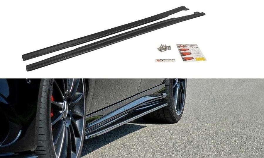 Maxton Design ME-CLA-117F-AMG-SD1T Side Skirts Diffusers Mercedes Benz A45 AMG W176 FL / CLA 45 AMG C117 FL | ML Performance UK Car Parts