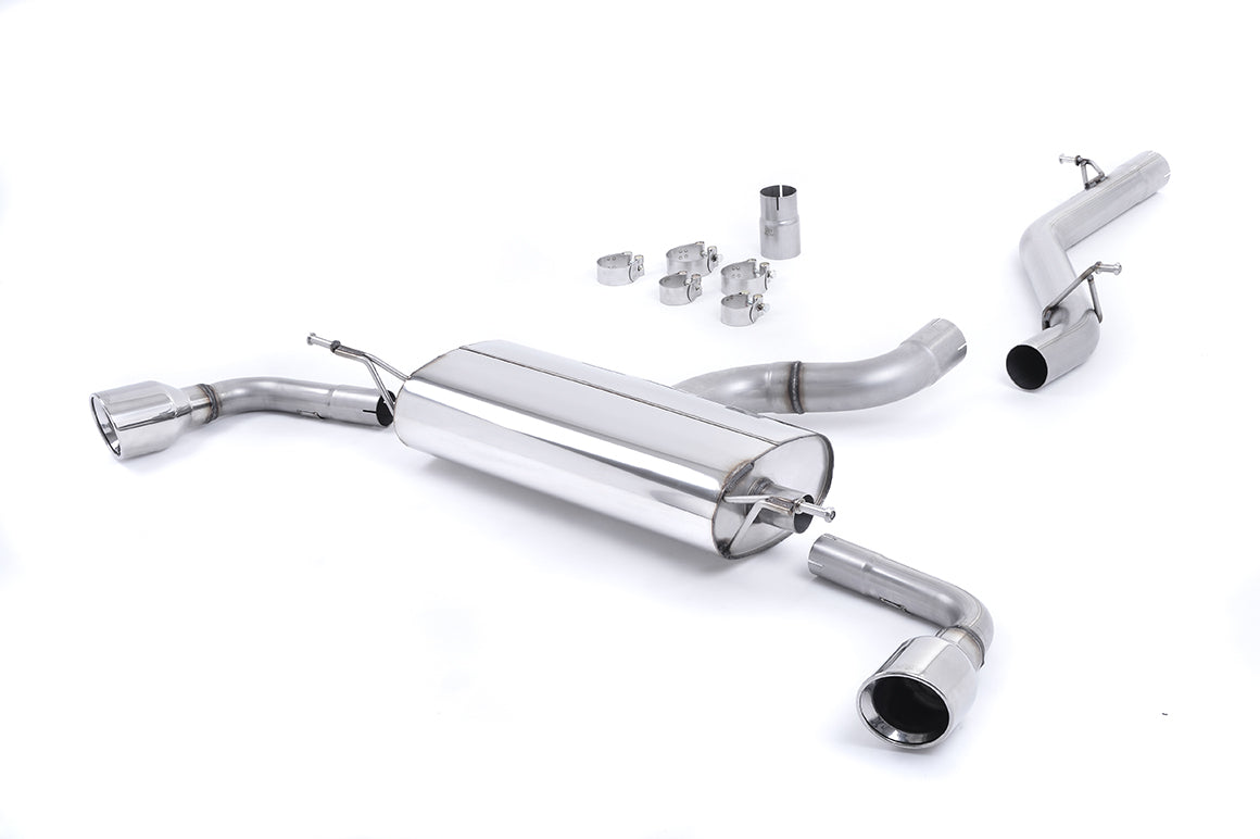 MillTek SSXAU258 Audi TT Mk2 Non-Resonated Cat-Back Exhaust with Dual-Outlet