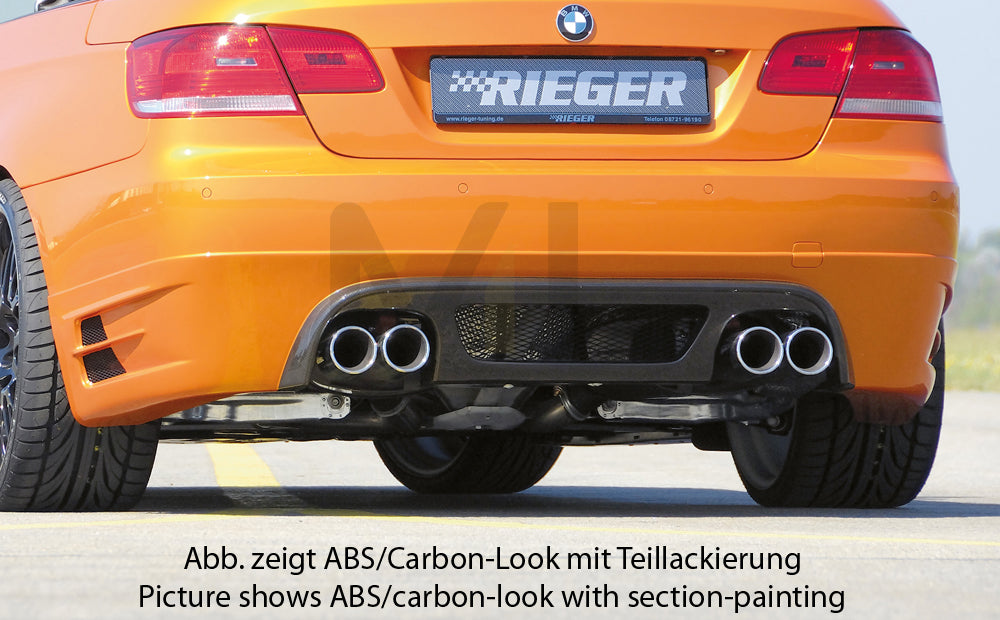 Rieger 00099568 BMW 3 Series E92 E93 Rear Diffuser 1 | ML Performance EU Car Parts