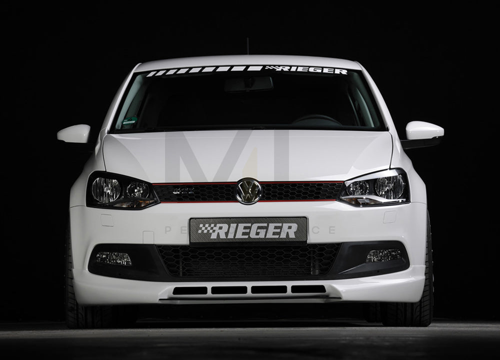 Rieger 00047215 VW 6R Mk6 Polo Front Splitter 4 | ML Performance EU Car Parts