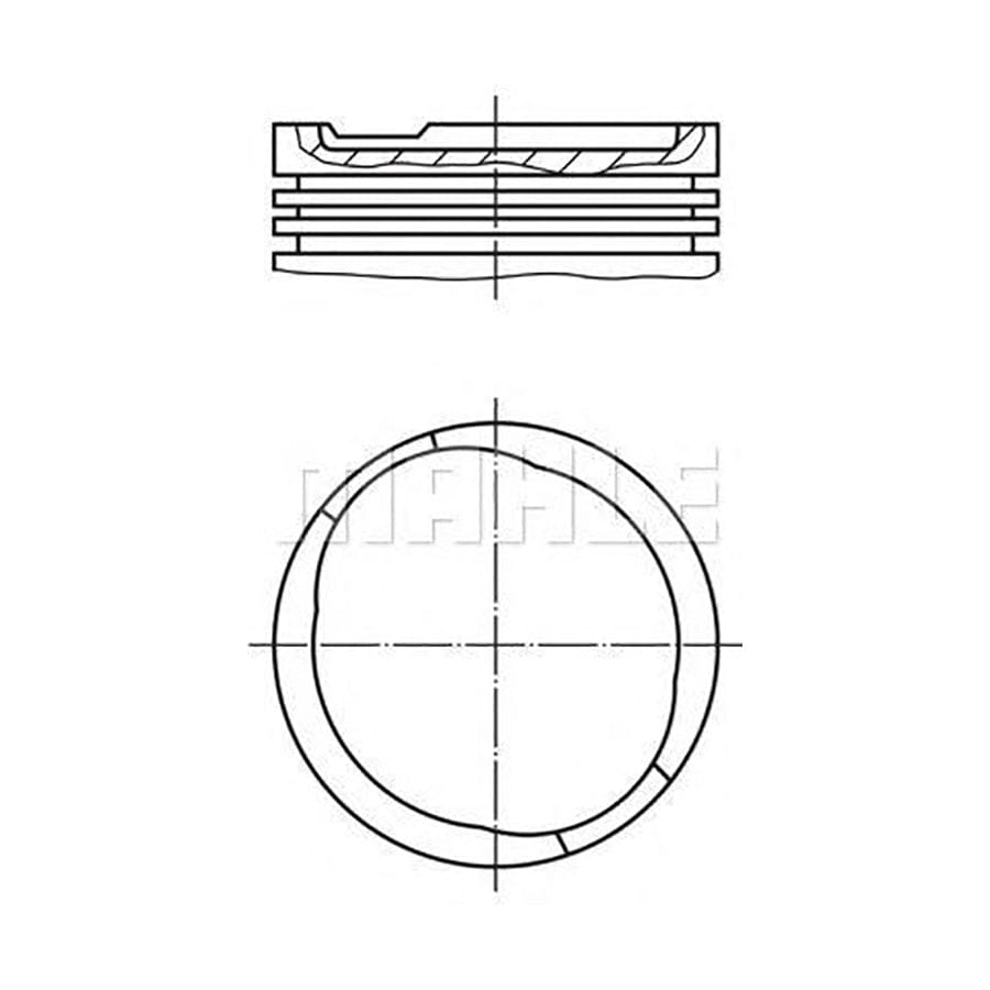 MAHLE ORIGINAL 011 56 00 Piston 80 mm, with piston rings | ML Performance Car Parts