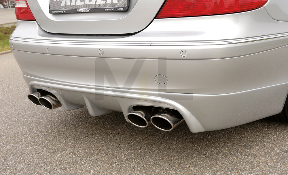 Rieger 00071015 Mercedes-Benz W209 CLK Rear Diffuser 2 | ML Performance EU Car Parts