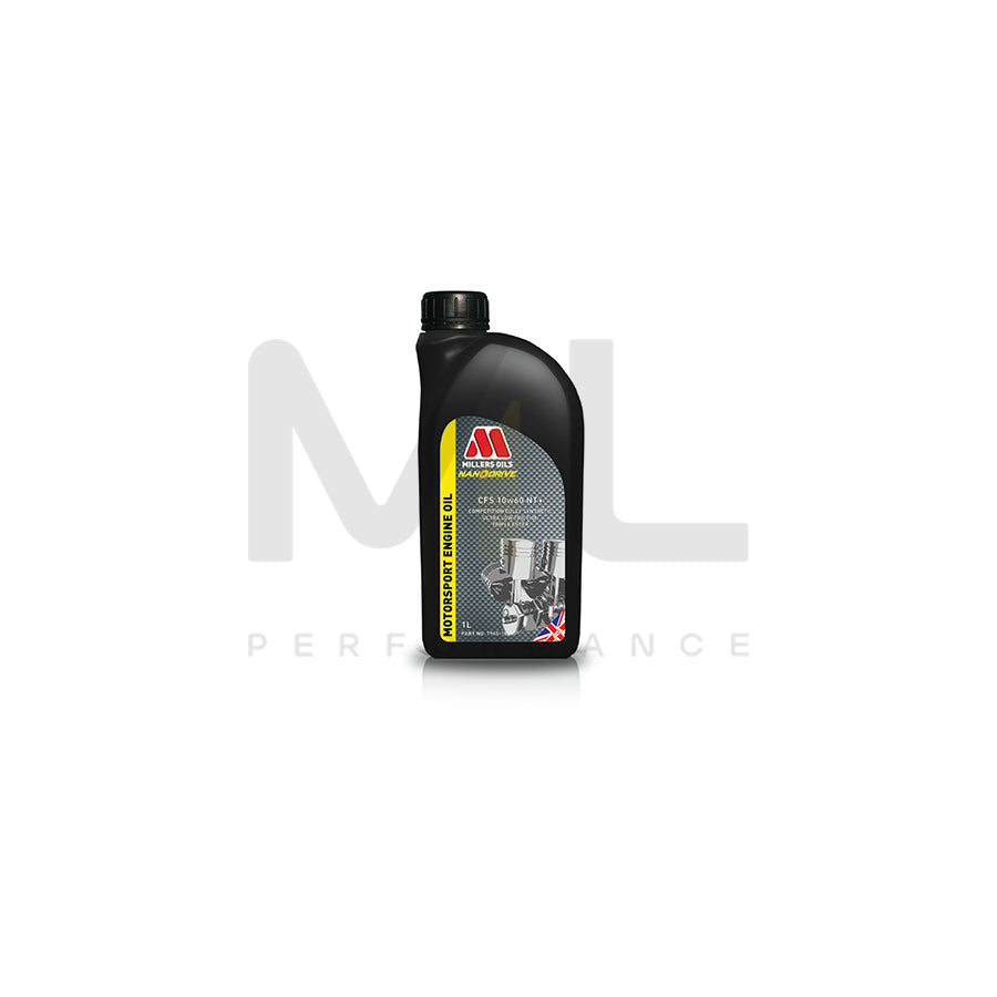 Millers Oils Motorsport CFS 10w60 NT+ Fully Synthetic Engine Oil 1l | Engine Oil | ML Car Parts UK | ML Performance