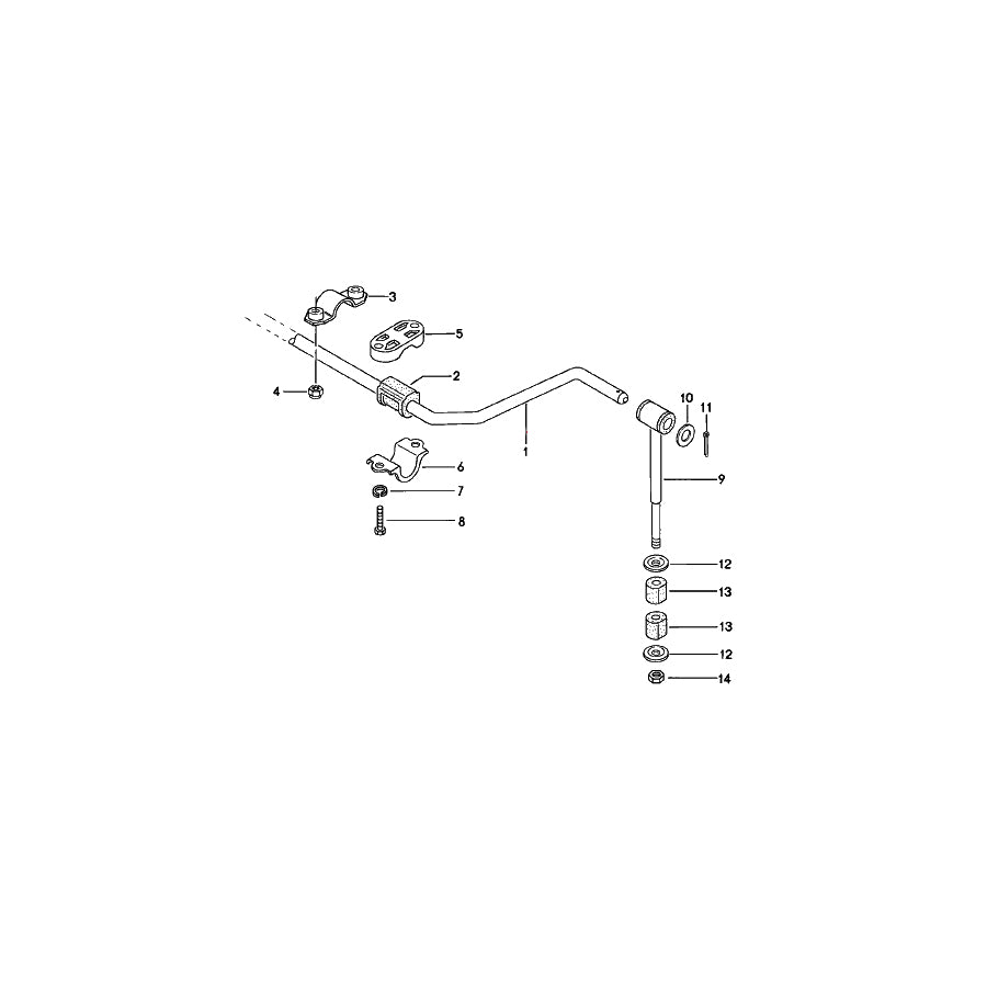 Genuine Porsche Drop Link Front Porsche 924 1978 | ML Performance EU Car Parts