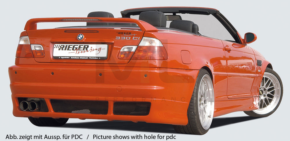 Rieger 00050232 BMW 3 Series E46 Rear Bumper 5 | ML Performance EU Car Parts