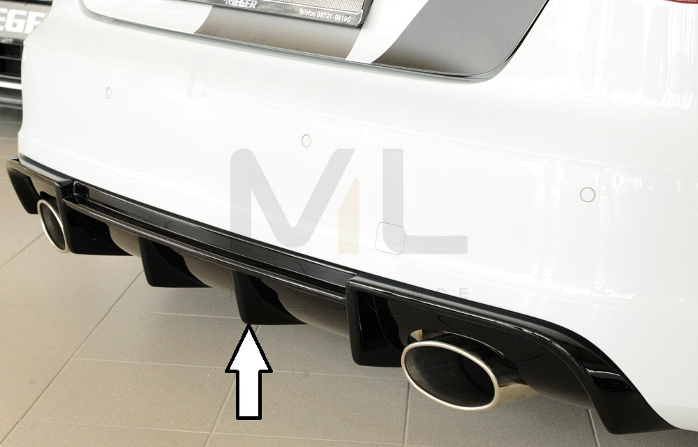 Rieger 00088143 Audi 8V Rear Diffuser (A3 & S3) 1 | ML Performance EU Car Parts