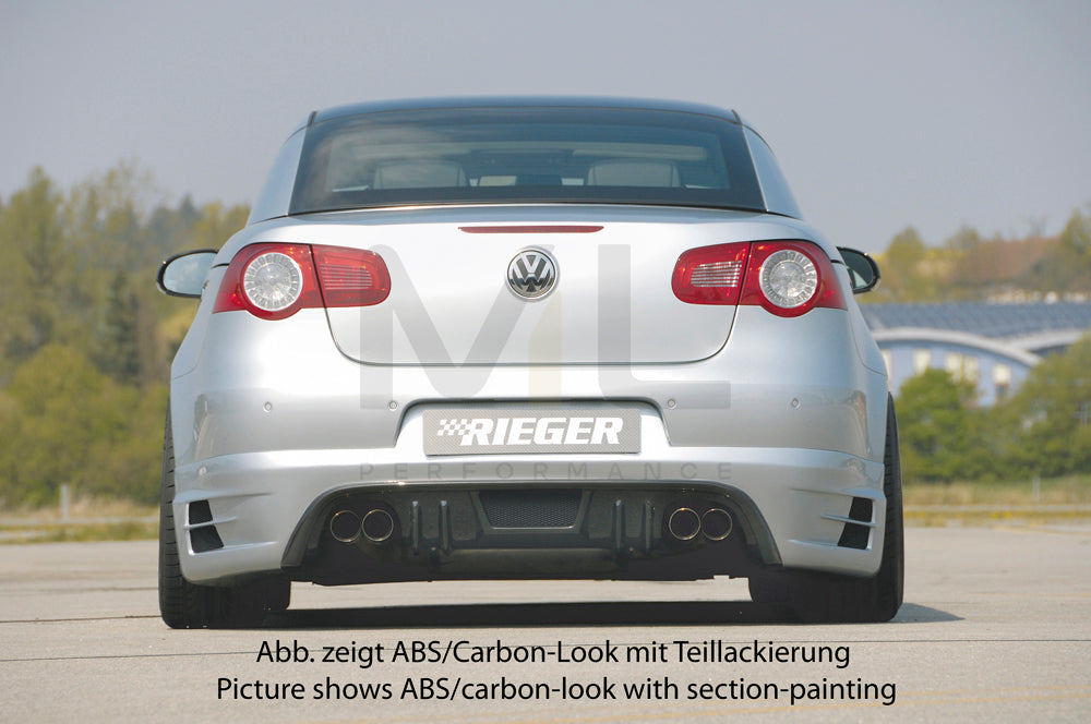 Rieger 00099751 VW 1F EOS Rear Diffuser 4 | ML Performance EU Car Parts