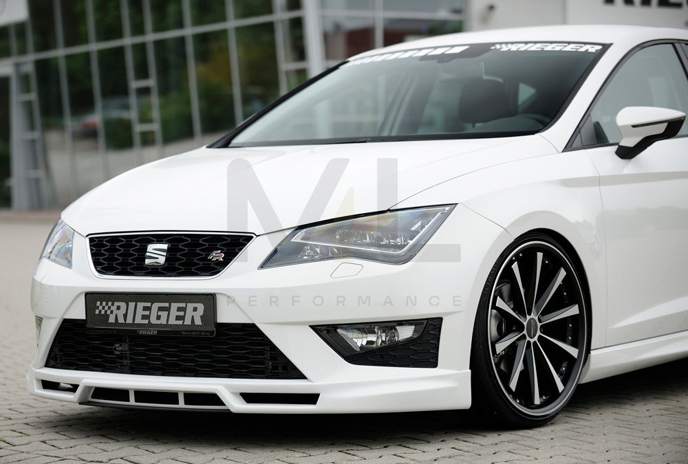 Rieger 00027000 SEAT 5F Front Splitter (Leon FR & Leon Cupra) 6 | ML Performance EU Car Parts