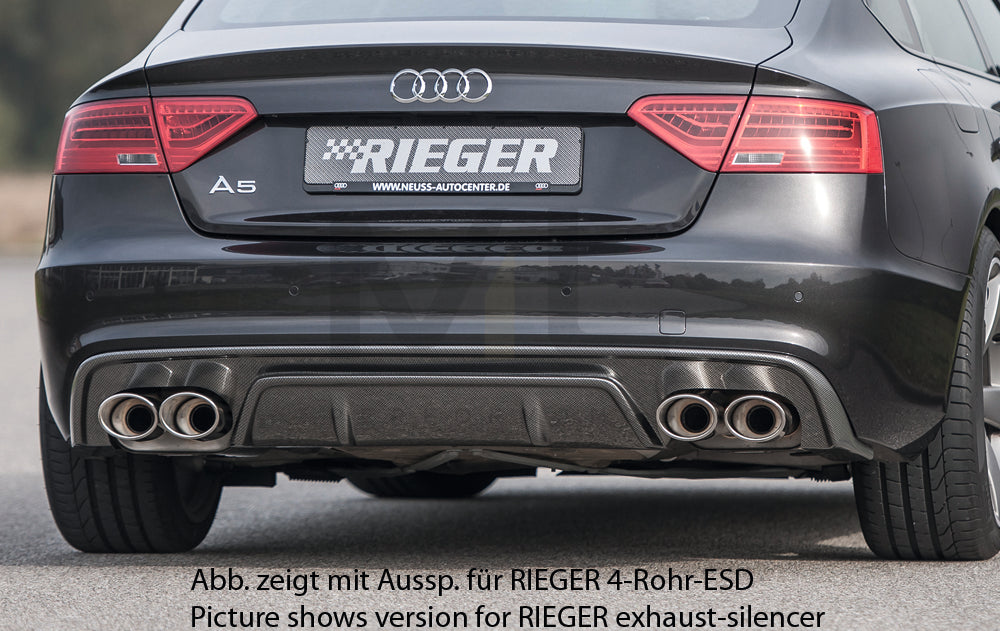 Rieger 00099223 Audi B8 B81 S5 Rear Diffuser 1 | ML Performance EU Car Parts